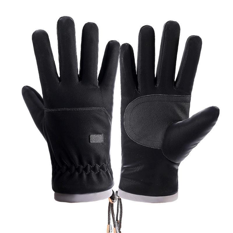 柔らかいの 戸外 手袋 男 冬 ランニング 手袋 タッチ パネルの 車に ベルベット つけて 両親の 手袋 厚く