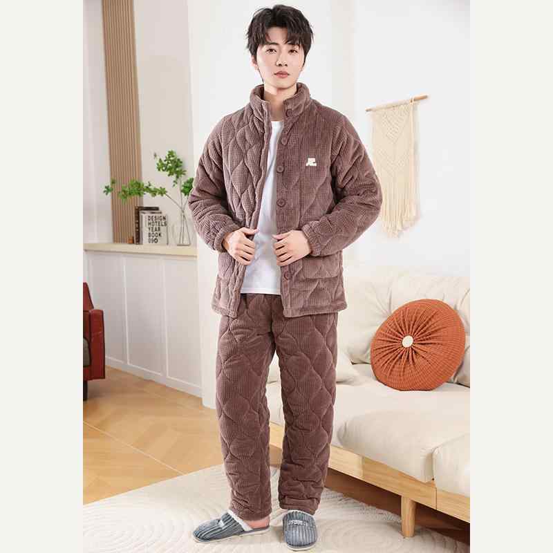 パジャマ レディース メンズ 冬用 フランネル 厚手 防寒 あったか 部屋着 ルームウェア 上下セット カップル ペア ポリエステル 立襟 長袖 長ズボン アイボリー ピンク グレー ブラウン M L XL 2L 3L アウトドア・カテゴリ: セットアップ ・素材: ポリエステル ・厚さ: 厚手 ・生地厚: 超厚 (401-500g/平方メートル) ・ネックライン: スタンドカラー ・袖丈: 長袖 ・パンツ丈: フルレングス ・機能: カジュアル, ルームウェア, 保温, 快適 ・シーン: アウトドア, ルームウェア ・カラー: ホワイト(男女兼用), ブラウン, ダークグレー, グラファイトグレー, ピンク ・サイズ: M, L, XL, XXL, XXXL ・生地情報を削除してください。→ 成分含有量: ・カジュアル