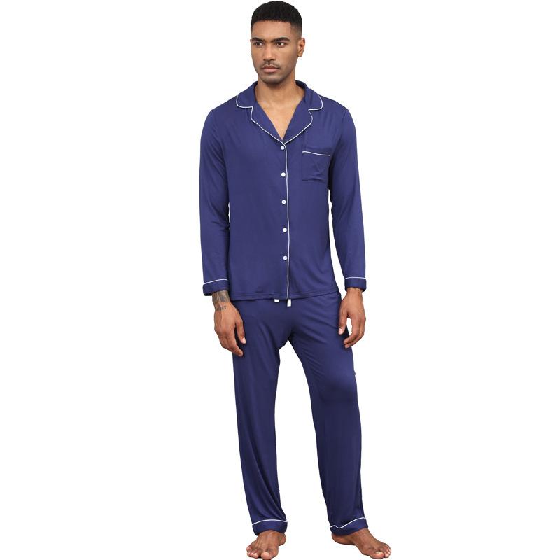 パジャマ メンズ 男性用 上下セット 長袖 モダール 襟付き 無地 前開き ルームウェア 部屋着 寝間着 春夏 秋 薄手 快適 リラックス カジュアル・カテゴリ: セットアップ・生地: モダール・スタイル: セットアップ・主な生地の組成: モダール95%以上・厚さ: 薄手・ネックライン: 襟付き・袖丈: 長袖・パンツ丈: 長ズボン・機能: リラックス, 通気性, 睡眠, ホームウェア, 快適, 外出可能・対象者: ・適用シーン: アウトドア, ホーム, ホテル, 結婚式のスタジオ・カラー: ブラック, ワインレッド, ダークブルー, ダークグリーン, ダークグレー, ライトグレー, ホワイト, ブルー・サイズ: S, M, L, XL, XXL・スタイル: 風
