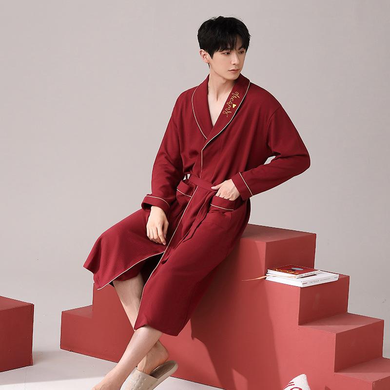 パジャマ メンズ 男性用 コットン 長袖 前開き 部屋着 寝間着 ルームウェア Vネック 春秋冬 快適 睡眠 リラックス ウェア ルームウェア