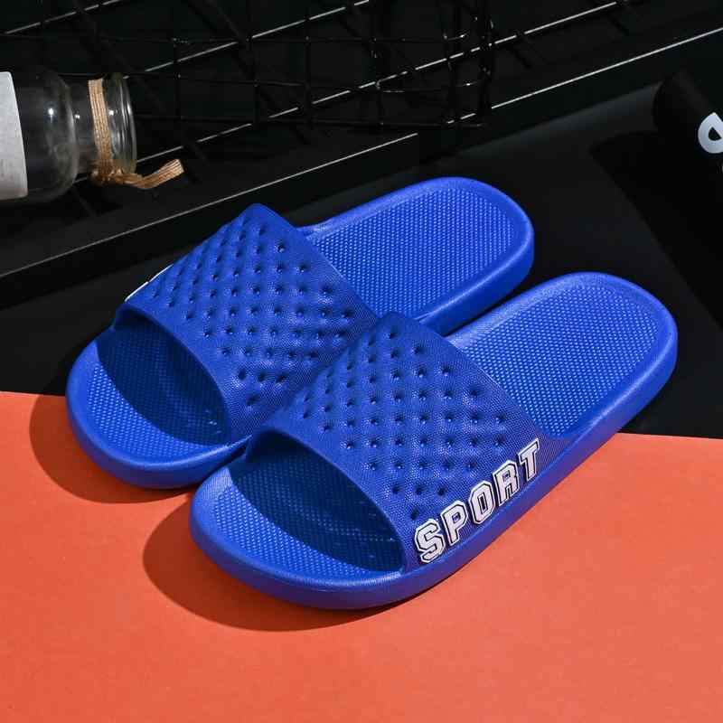 サンダル 男性用 室内履き ルームシューズ 浴室 軽量 柔らかい PVC ブラック ネイビー オレンジ ホワイト(x2)