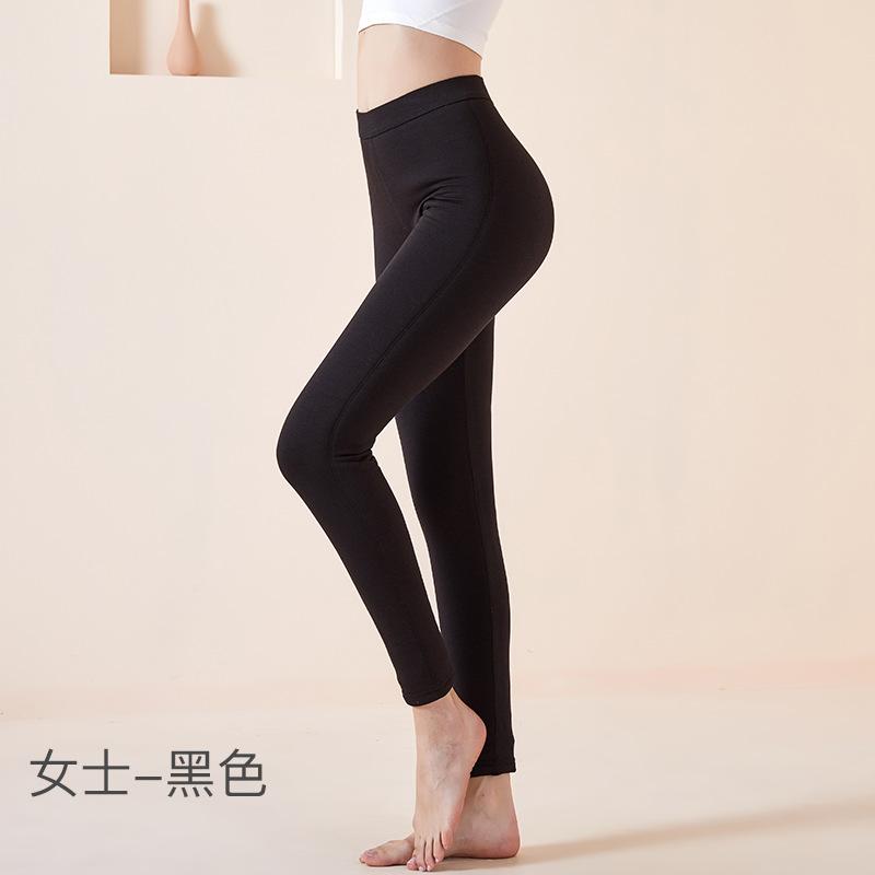 LINEAR shopのパンツ 秋冬 レディース メンズ ウール 混紡 あったか 裏起毛 レギンス スパッツ ズボン 下着 インナー 防寒 冷え対策 暖かい やわらかい 伸びる 厚手 高齢者 ルームウェア 部屋着 L XL XXL 2L 3L 4L(x2)｜アングル3