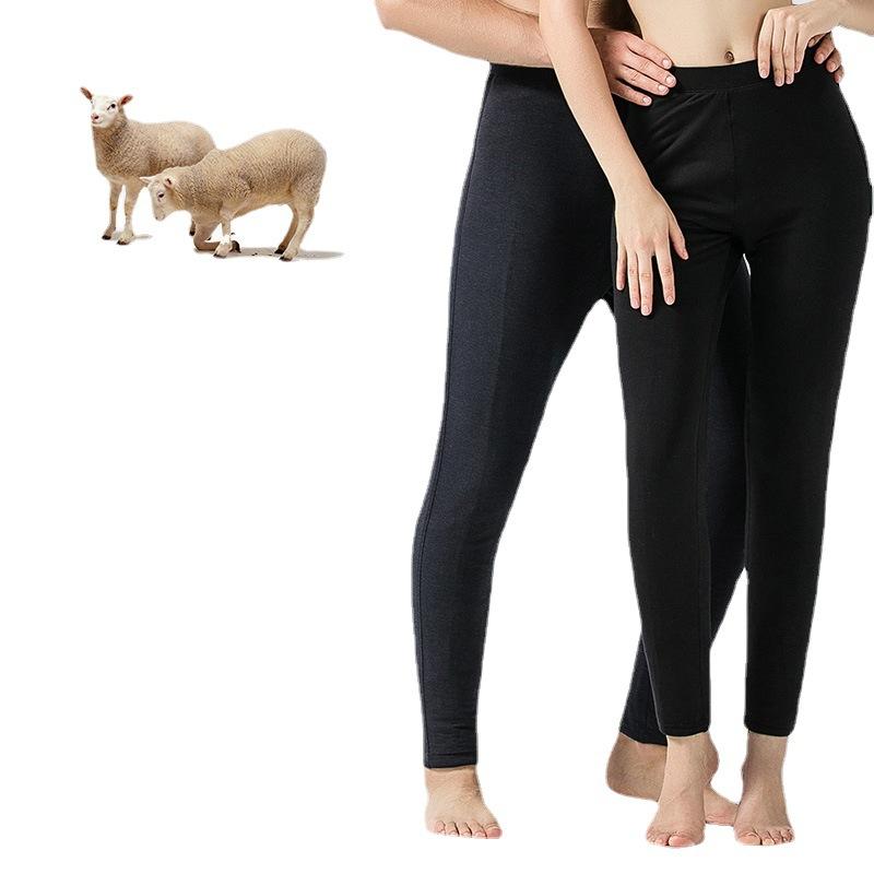パンツ 秋冬 レディース メンズ ウール 混紡 あったか 裏起毛 レギンス スパッツ ズボン 下着 インナー 防寒 冷え対策 暖かい やわらかい 伸びる 厚手 高齢者 ルームウェア 部屋着 L XL XXL 2L 3L 4L(x2)