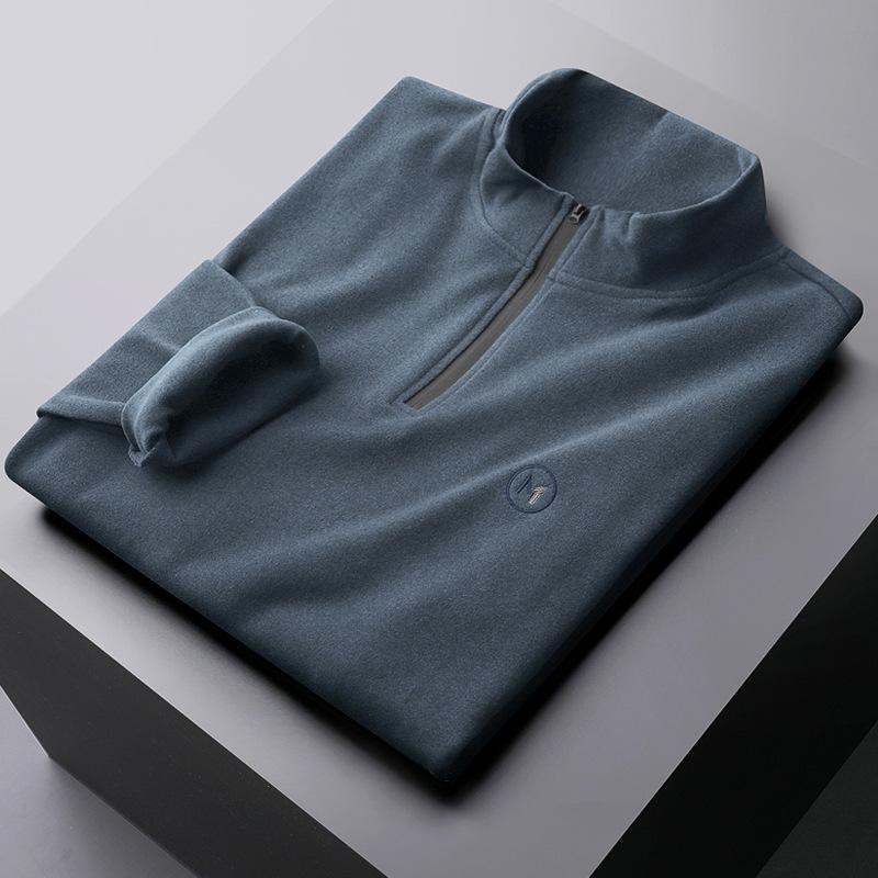 Tシャツ メンズ 長袖 ハイネック 秋冬 起毛 保温 トップス カットソー ポリエステル ブラック 花深蘭色・スタイル: 軽熟カジュアル・柄: -・フィット: スリム・対象年齢: 若者.成人・袖丈: 長袖・ネックライン: ハイネック/タートルネック・厚さ: 厚手・素材: ポリエステル89.1%.スパンデックス10.9%・プリントテーマ: 幾何学模様・色: 花深蘭色.ブラック・サイズ: M.L.XL.2XL.3XL・袖のタイプ: 通常・カテゴリ: Tシャツ・重さ: 約300g～350g