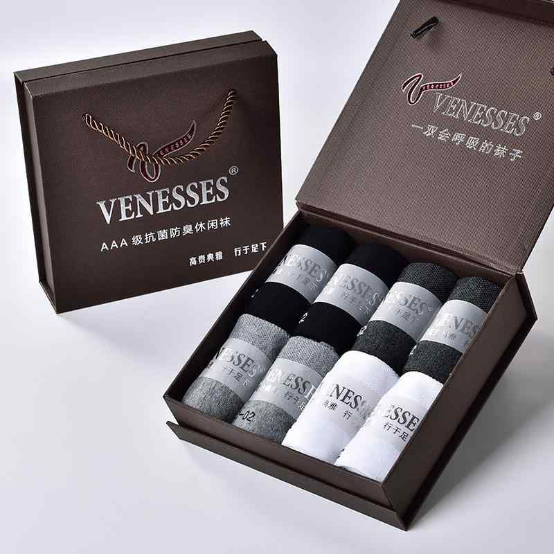 靴下 メンズ 男性用 厚手 防臭 吸湿 速乾 蒸れにくい 綿 混紡 リブ編み カジュアル ビジネス 紳士用 春夏秋冬(x3)