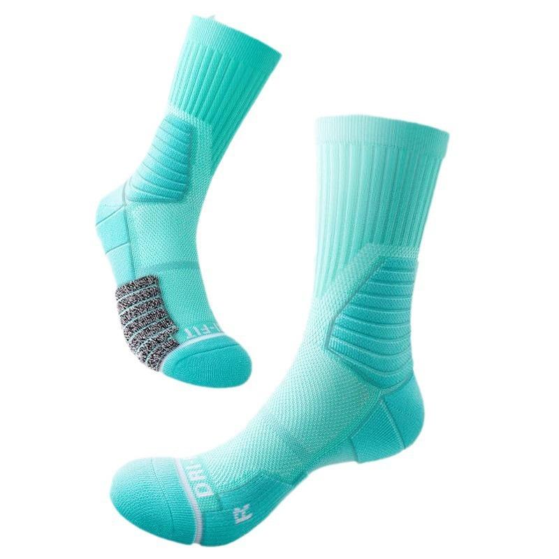 靴下 メンズ 男性用 バスケ ソックス パイル地 高さ 丈 スポーツ ランニング レジャー 普段使い 吸汗 通気性 ブラック 黒 ホワイト 白(4)