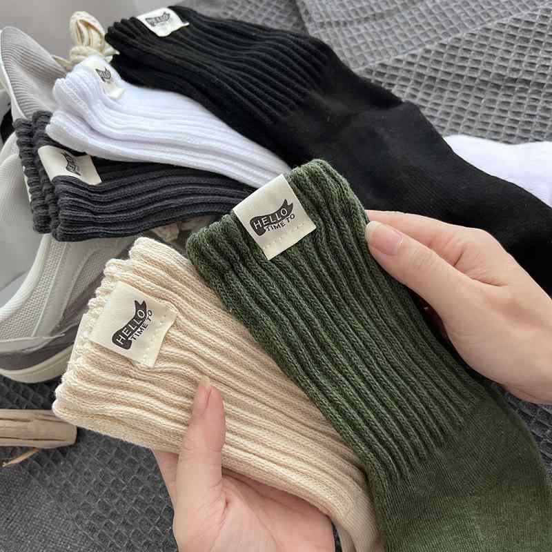 靴下 メンズ 男性用 厚手 パイルソックス スポーツ 秋冬 保温 綿 混紡 中筒 黒 白 緑 グレー カジュアル 普段使い