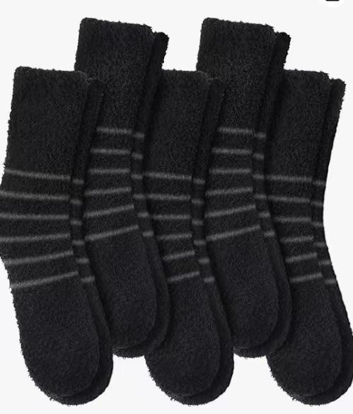 靴下 メンズ ルームソックス 繊維混紡 もこもこ 靴下 吸汗性 パイルソックス 冷え取り 保温 中筒丈 普段使い 部屋着 ポリエステル混紡 秋冬 オールシーズン 黒 白 色