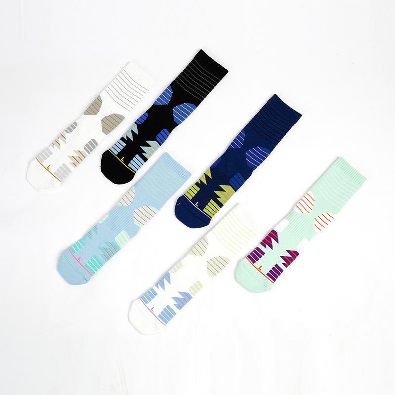 靴下 メンズ 男性用 プロ スポーツ ソックス バスケットボール バスケ 厚手 パイル地 クッション性 通気性 吸汗性 白 青 黒