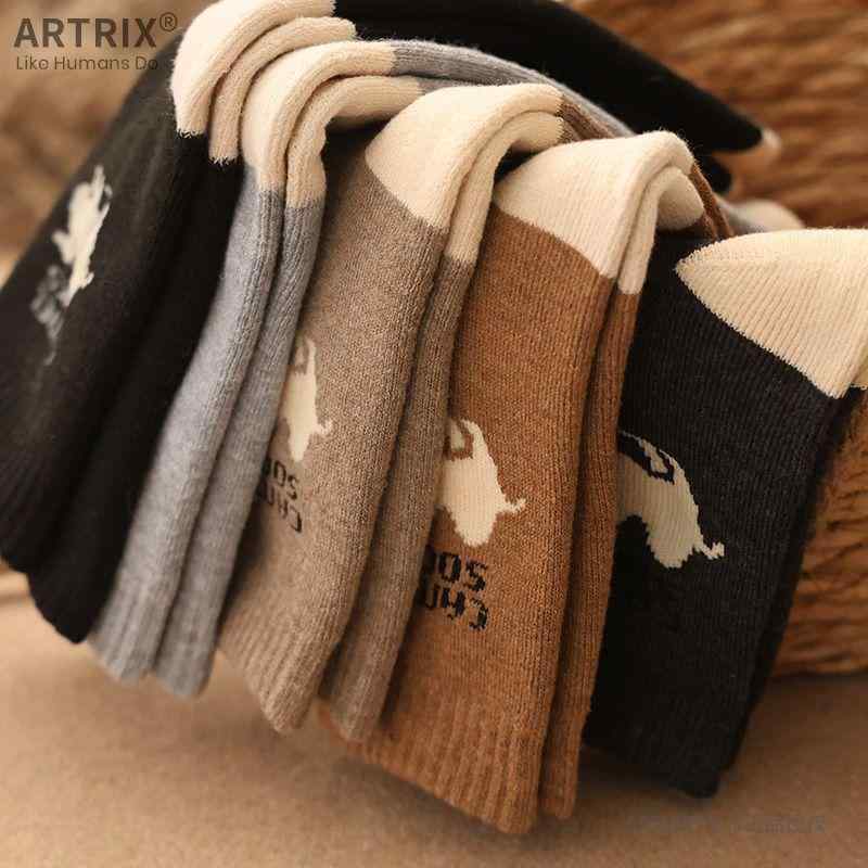 靴下 メンズ 男性用 ソックス 綿 混紡 吸汗 動物柄 ショート丈 春秋冬 暖かい パイル地 裏起毛 カジュ..