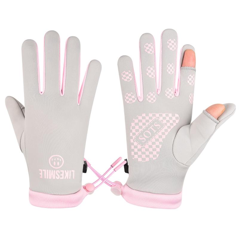 手袋 レディース 秋冬 防寒 スマートフォン対応 指なし 手袋 防風 グローブ アウトドア スポーツ 自転車 バイク 運転(x2)