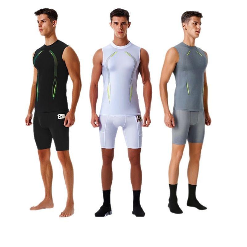 メンズ 上下セット スポーツウェア トレーニングウェア 速乾性 通気性 ポリエステル ランニング バスケ..