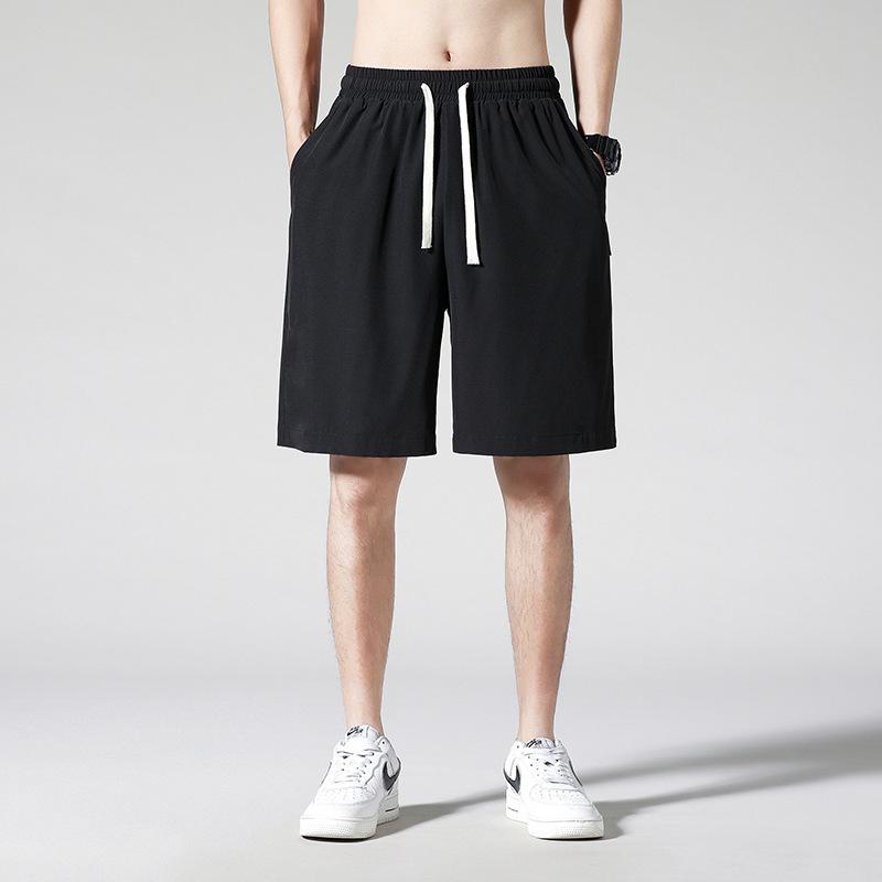 パンツ 男性用 ハーフパンツ スポーツ 接触冷感 薄手 グレー 短パン ルームウェア 普段使い ポリエステル 伸縮性