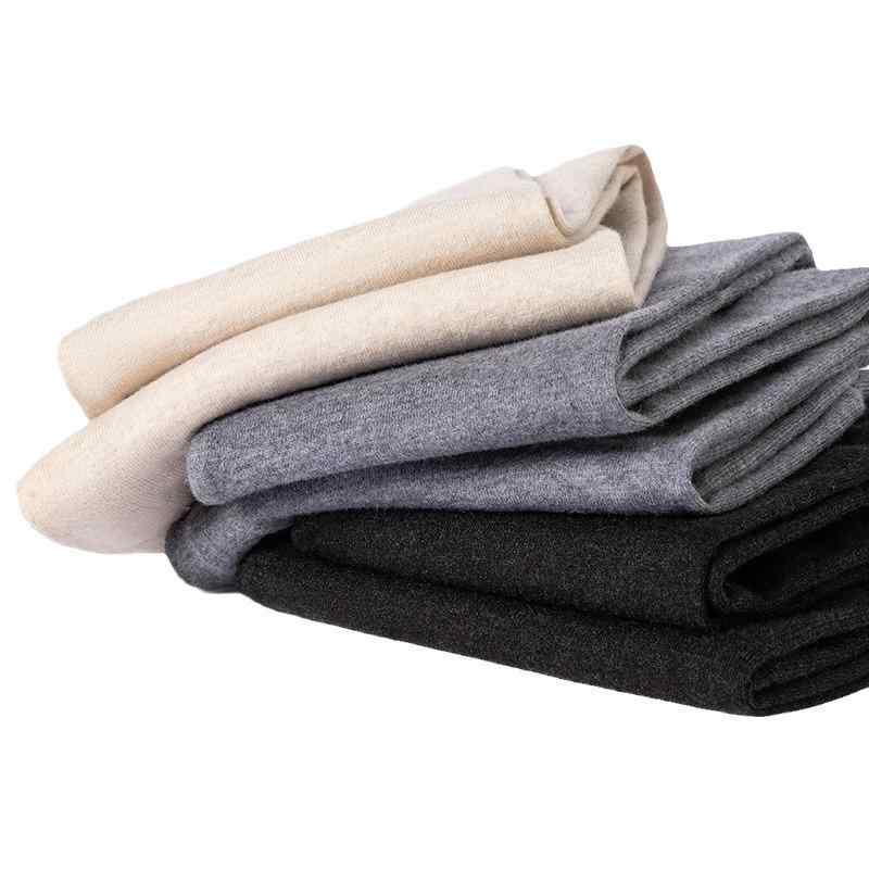 メンズ ウール パンツ 薄手 スリム レギンス 男性用 ハイウエスト シームレス 秋冬 保温 伸縮性