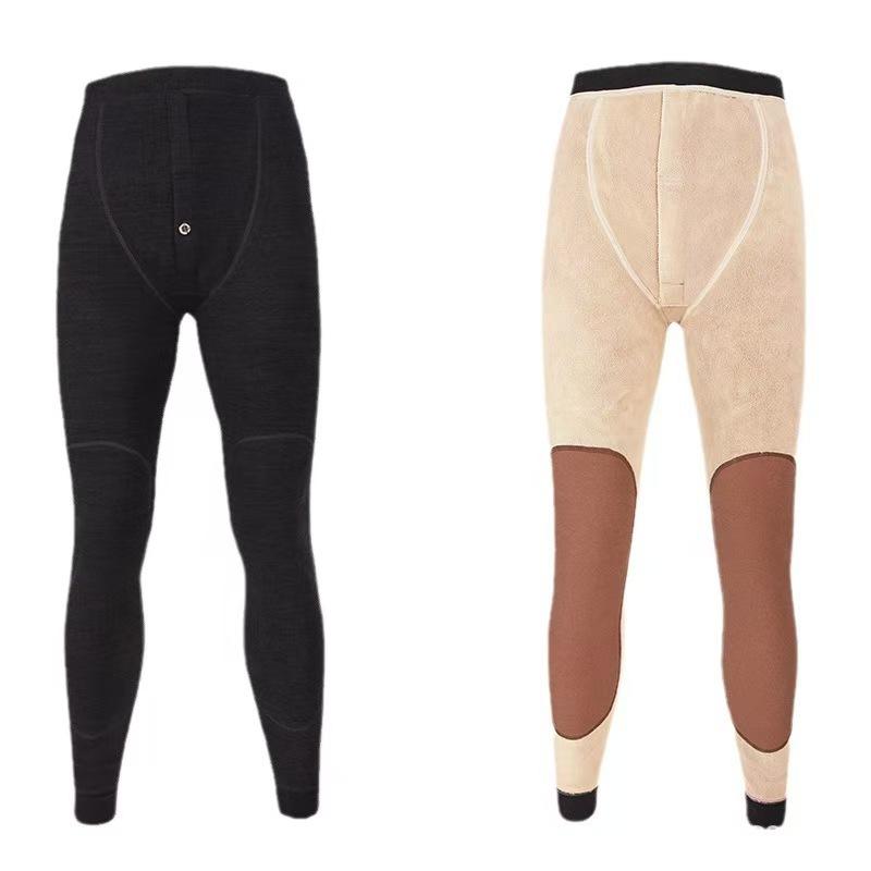 メンズ 防寒インナー 男性用 保温パンツ 裏起毛 厚手 大きいサイズ ゆったり 暖か 冬用 スパッツ レギ..