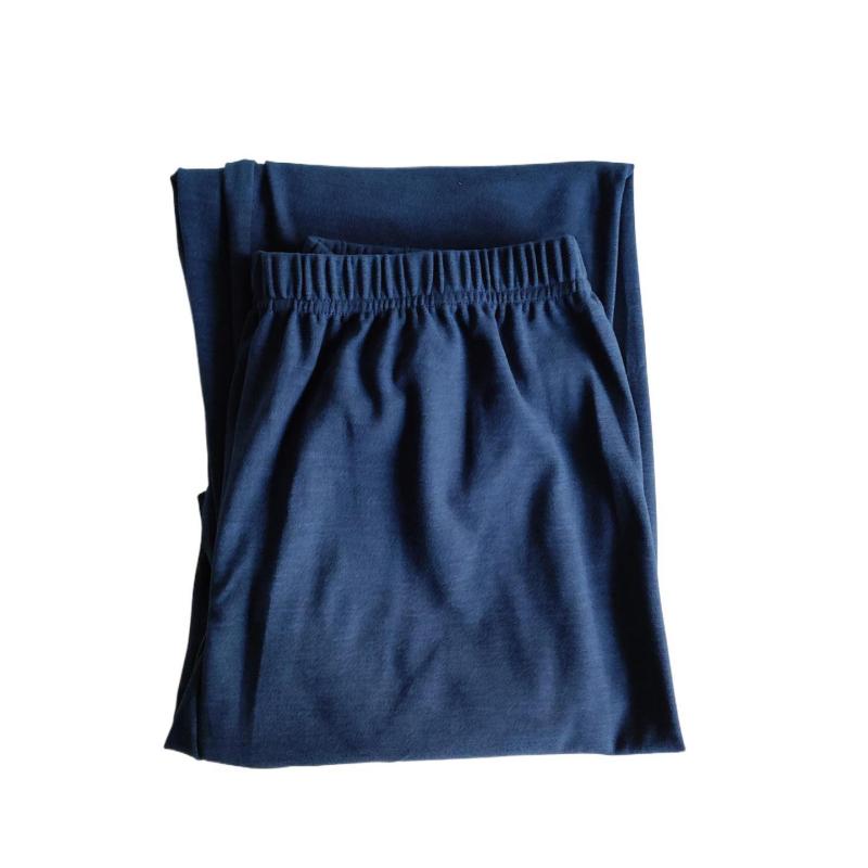 LINEAR shopの秋パンツ 秋冬 男女兼用 徳绒 あったか インナー パンツ スリム 伸縮性 ソフト 保温 アンダーウェア デニムブルー ダークブルー ダークグレー ライトグレー パープル あずき色 スキンレッド クリムゾン ローズレッド(x5)｜アングル3