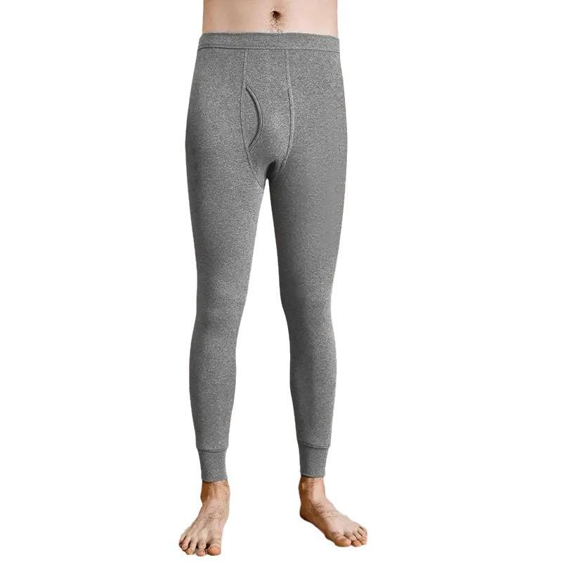 ズボン メンズ 男性用 保温 あったか インナー タイツ レギンス ポリエステル 無地 ダークグレー ライトグレー ブラック M L XL 2XL 3XL 4XL 5XL 秋冬