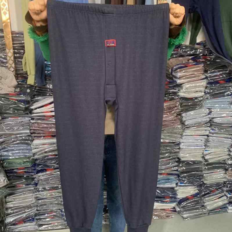 メンズ あったかインナー 男性用 大判サイズ 裏起毛 防寒 厚手 インナータイツ スパッツ 綿(x5)(4)