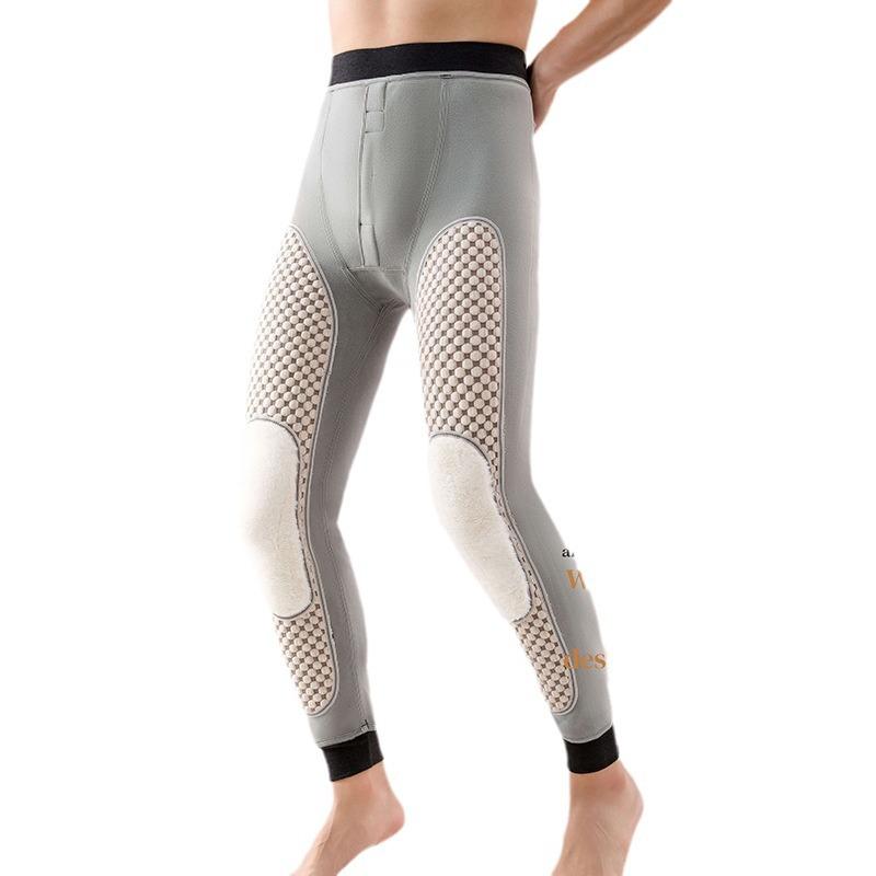 ズボン メンズ 男性用 裏起毛 暖パン 防寒 厚手 ポリエステル 伸縮性 3層構造 ラッキーアイテム