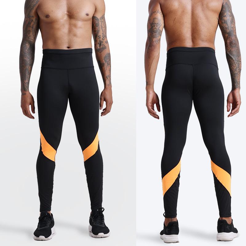 スポーツウェア メンズ 男性用 高弾性 通気性 プリント タイツ ロングパンツ バスケットボール トレーニング 速乾 コンプレッション アンダーウェア ジム ランニング 運動用パンツ ポリエステル ブラック グレー・適用運動: ランニング.サイクリング.フィットネス.球技・適用性別: 男・貨号: 撞色長パンツ・適合シーズン: 夏季.春季.秋季・シリーズ: 無・イメージ: 無・生地名称: ミルク・生地成分: ポリエステル繊維90%・裏地成分: スパンデックス10%・裏地名称: ミルク・適用シーン: ランニング.フィットネス機器.フィットネス.サイクリング・カラー: ブラック/オレンジ.ブラック/グレー・サイズ: S.M.L.XL.2XL.3XL.4XL・タイプ: 無・外貿輸出認証: 無