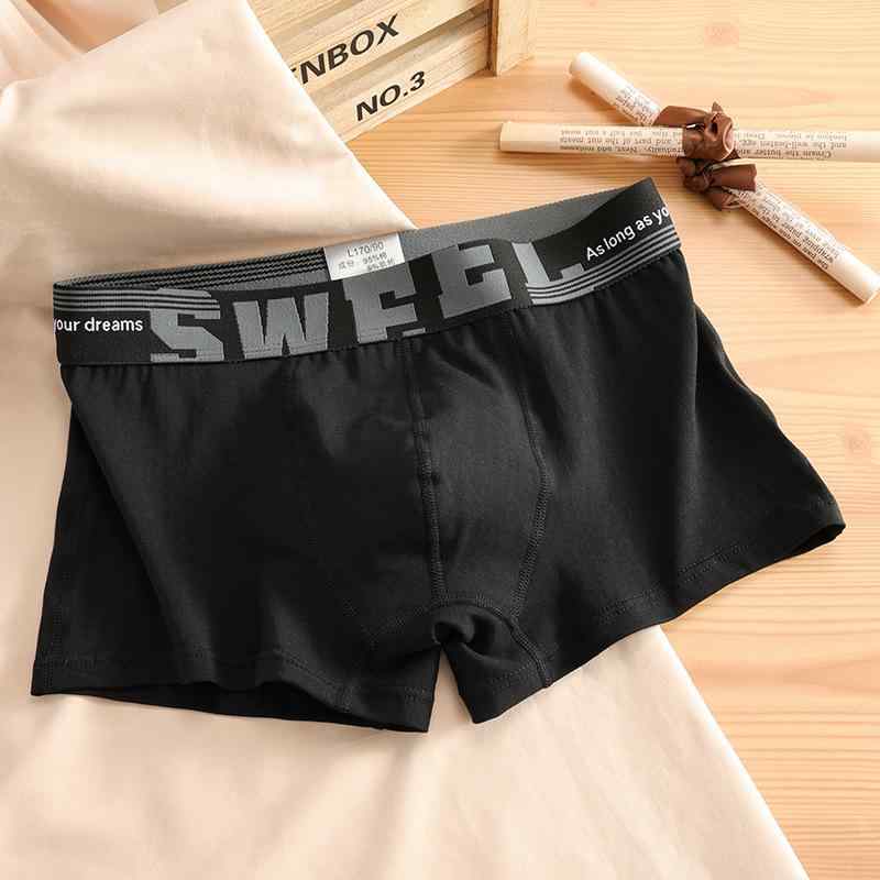 Men'S Underwear - メンズ 下着 男性用 ボクサーパンツ 綿 ニット 快適 中腰 無地 黒 グレー 緑 白 赤 L XL 2XL 3XL 4XL