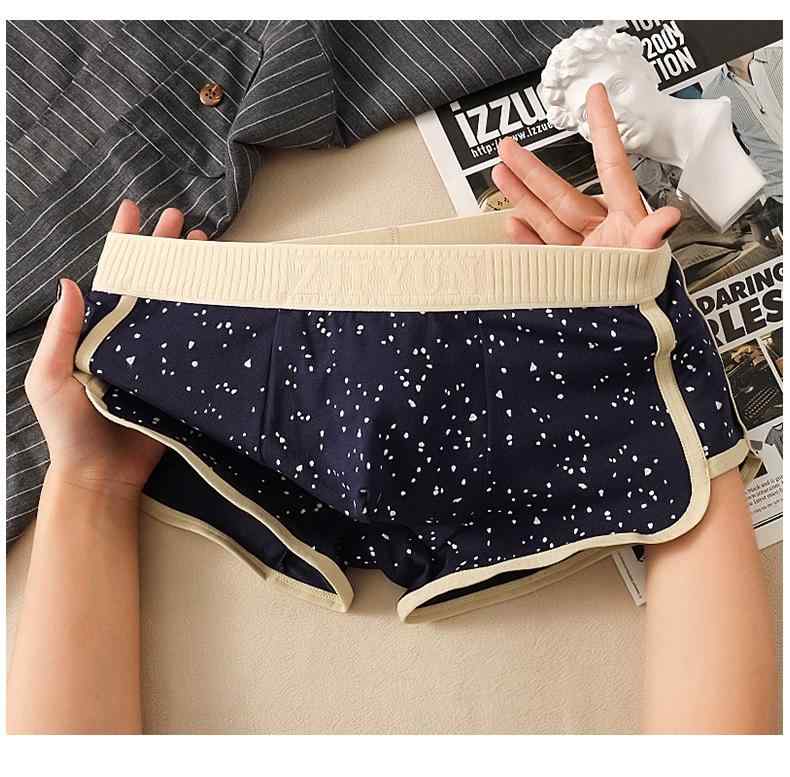 パンツ メンズ 男性用 ボクサーパンツ コットン 快適 無地 切り替え 通気 オールシーズン