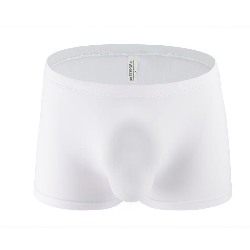 Men'S Underwear - パンツ 男性用 ボクサーパンツ ローライズ 接触冷感 通気性 無地 シンプル インナー 下着 伸縮性 スポーツ 普段使い オールシーズン(x2)