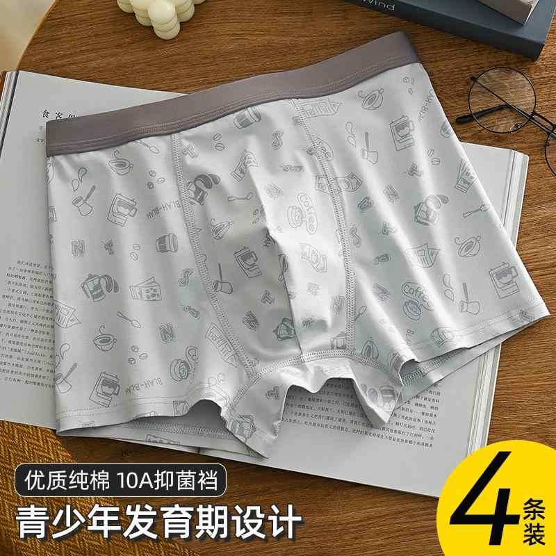 パンツ メンズ インナー 下着 ボクサーパンツ 平角パンツ 男性用 学生 大童 中学生 高校生 綿 スポーツ 速乾 ブルー グリーン パープル ブラウン L XL XXL XXXL XXXXL 春夏秋冬