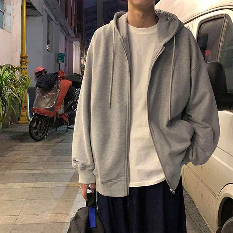 ジャケット 男性用 春秋 接触冷感 通気性 無地 パーカー 長袖 部屋着 アウトドア 黒 ブラック グレー M L XL 2XL 3XL 4XL 5XL