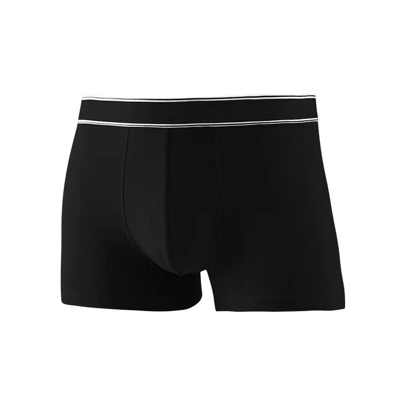 Men'S Underwear - パンツ 男性用 ボクサーパンツ 大きいサイズ 綿 防臭 吸湿 速乾 通気性 無地 黒 青 緑 グレー 春夏秋冬 普段使い 部屋着