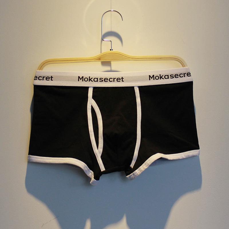 メンズ 下着 男性用 ボクサーパンツ 平角パンツ 綿 コットン 中腰 通気 快適 インナー 短パン スポーツ 無地 イエロー レッド ブラック ブルー グレー ネイビー