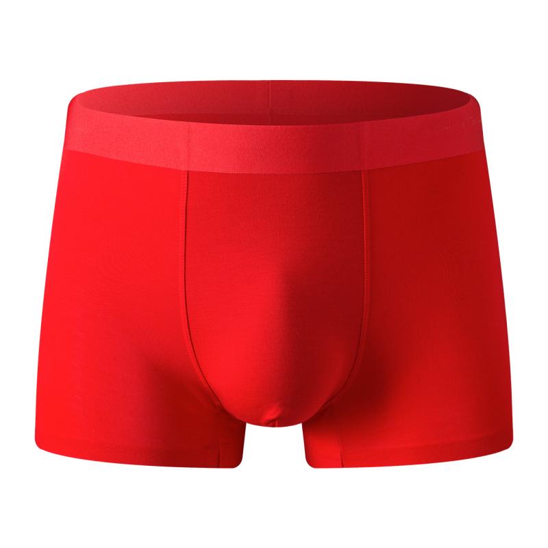 Men'S Underwear - メンズ 下着 男性用 春夏 接触冷感 モダール インナー ボクサーパンツ シームレス 無地 通気性 L XL 2XL 3XL 4XL ブラック ネイビー グレー グリーン レッド