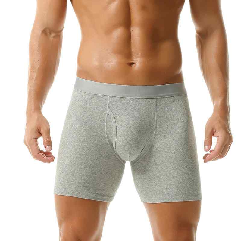 Men'S Underwear - メンズ スポーツ パンツ コットン 大尺寸 平角 ボクサー パンツ トレーニング ランニング 伸縮性 吸湿 通気 纯色 無地 M L XL 2XL 3XL 4XL 5XL