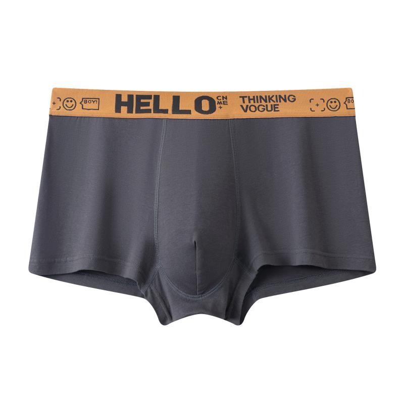 下着 メンズ ボクサーパンツ 綿 男性用 パンツ 通気性 短パン スポーティー L XL 2XL 3XL 4XL ブラック グリーン イエロー ブルー グレー(x4)