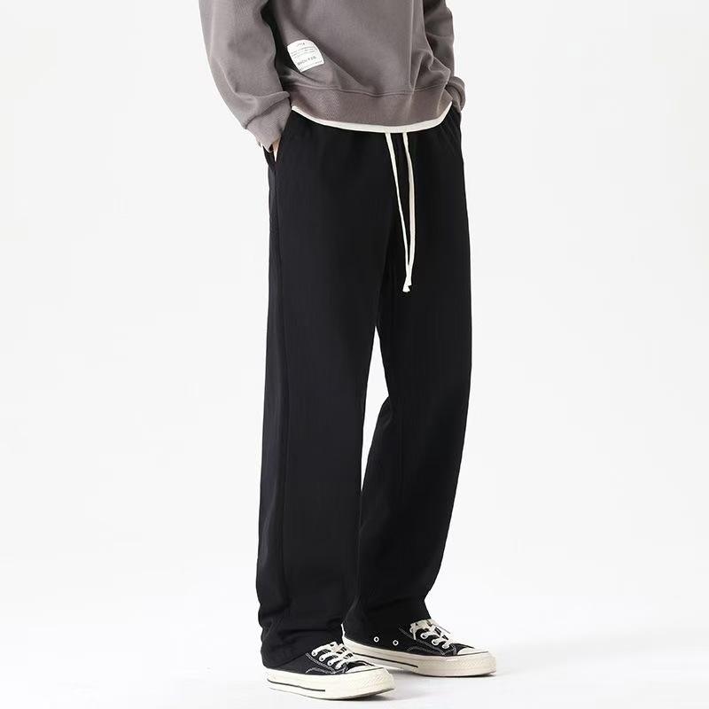 パンツ 男性用 ストレートパンツ ズボン 伸縮性 厚手 無地 ブラック グレー スポーティー 普段使い・スタイル: 流行・対象: 18-24歳・種類: 長ズボン・パンツタイプ: ワイド・パンツ丈: フルレングス・ウエスト: ミドルウエスト・前開き: ひも・厚さ: 厚手・柄: 無地・誤差: 1-2cm・対象: 大柄な方向け・生地: 模造綿・主な生地の組成: ポリエステル・シーン: カジュアル・裾: ストレート・ディテール: ウエストひも・伸縮性: 中程度・色: ブラック.グレー・サイズ: S(156-163cm 38-48kg).M(164-169cm 43-53kg).L(169-172cm 53-63kg).XL(173-176cm 63-73kg).2XL(175-178cm 73-83kg).3XL(177-181cm 83-93kg).4XL(182-185cm 93-98kg).5XL(184-187cm 98-108kg)・カテゴリー: スポーツカジュアルパンツ・対象年齢: 成人・対象性別: メンズ・製品タイプ: カジュアルパンツ・機能: 通気性.耐摩耗性.アイロン不要