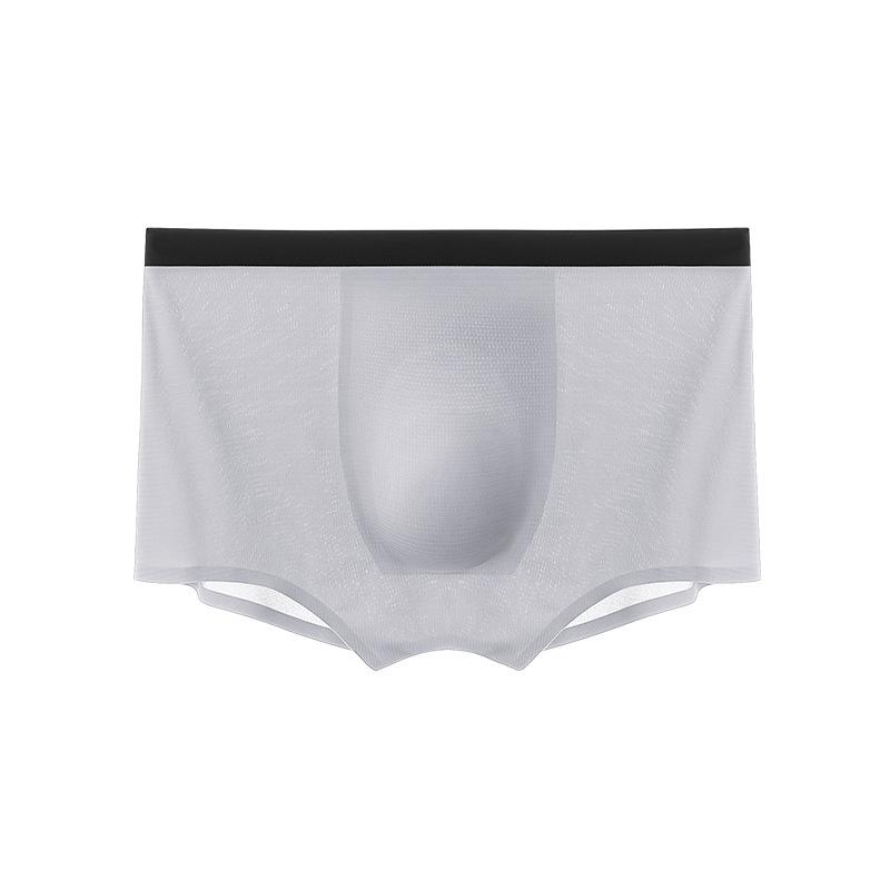 パンツ メンズ 男性用 ボクサーパンツ 無縫製 接触冷感 吸湿速乾 通気性 ショートパンツ アンダーウェア 涼しい 伸縮性 無地 4色 L XL 2XL 3XL・機能: 無痕,提臀,運動型,速乾,通気,塑身,・生地: アイス・素材: ナイロ...