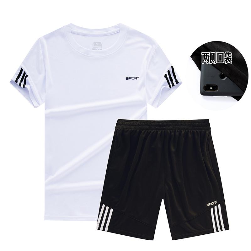 スポーツウェア メンズ 半袖 Tシャツ ハーフパンツ 上下セット 接触冷感 吸湿速乾 ランニング トレーニング ウェア ルームウェア 部屋着 春夏