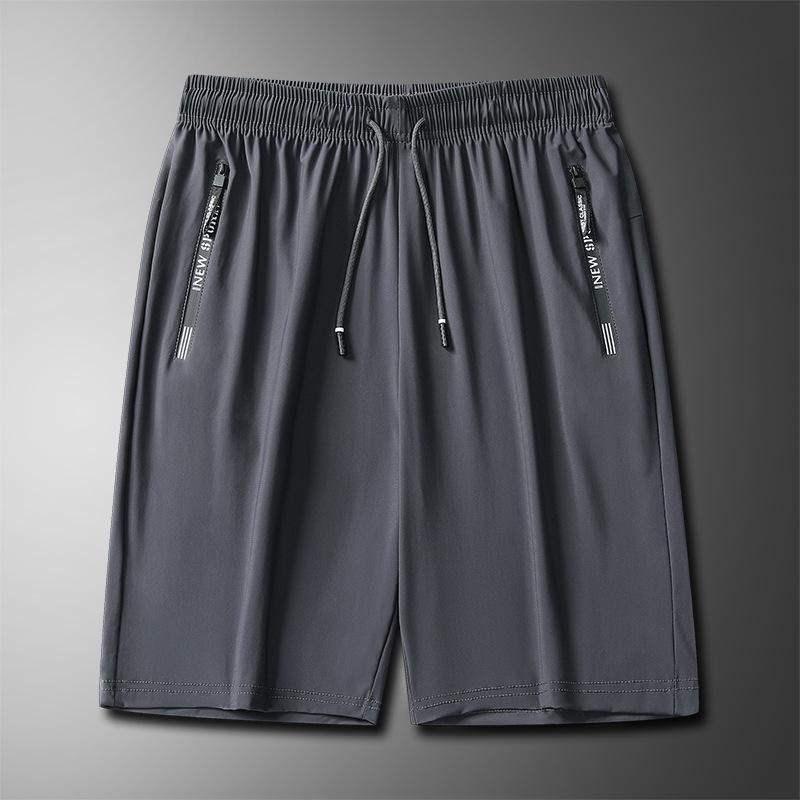 LINEAR shopのハーフパンツ メンズ 男性用 接触冷感 ストレッチ 伸縮性 イージーパンツ ルームウェア アウトドア スポーツ 薄手 無地 黒 グレー｜アングル3