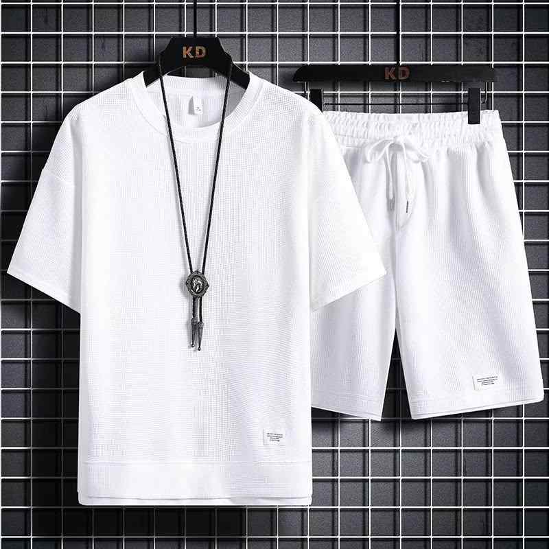Tシャツ メンズ 半袖 短パン セットアップ 男性用 接触冷感 スポーツ ウェア 部屋着 ルームウェア ポリエステル ブラック ホワイト グレー カーキ ネイビー ブルー オレンジ