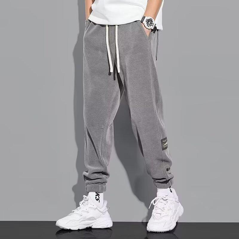 Pants - パンツ メンズ 男性用 スウェットパンツ ジョガーパンツ ストレート 裾絞り ズボン スポーティー カジュアル 薄手 ポリエステル 無地 グレー系
