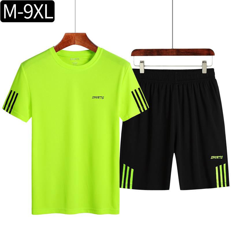 スポーツウェア メンズ 男性用 セットアップ 速乾Tシャツ ハーフパンツ 上下セット トレーニングウェア 運動着 部屋着 大きいサイズ ポリエステル 春夏