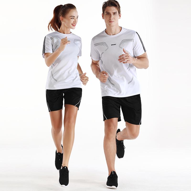 スポーツウェア メンズ 速乾 アウトドア トレーニングウェア 薄手 春秋 半袖 セットアップ ランニング ウェア ポリエステル レッド ブ..