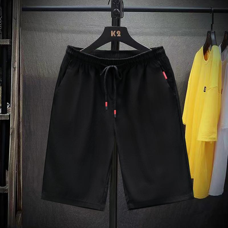 ハーフパンツ 男性用 イージーパンツ 接触冷感 伸縮性 無地 薄手 短パン ズボン ルームウェア 普段使い スポーツ カーキ ブラック グレー ポリエステル(4.0)