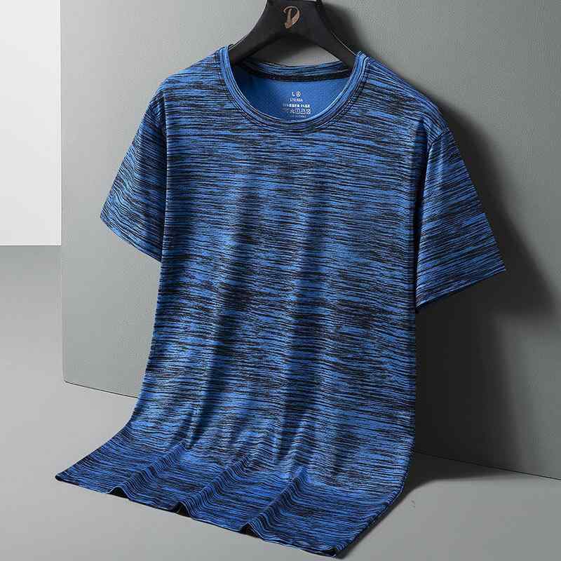 Tシャツ メンズ 男性用 大きいサイズ 半袖 Tシャツ トップス 速乾 吸汗 通気 迷彩 スポーツ 普段使い 薄手 ポリエステル グレー ネイビー ブルー