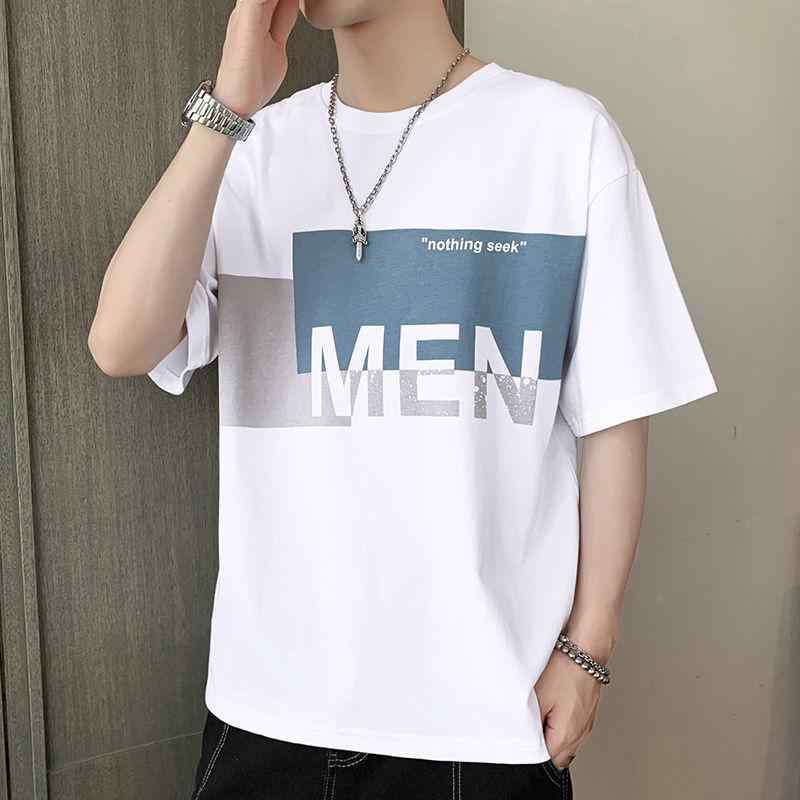T-Shirts - Tシャツ メンズ 半袖 ポリエステル ラウンドネック プリント 薄手 接触冷感 トップス ルームウェア 普段使い 春夏