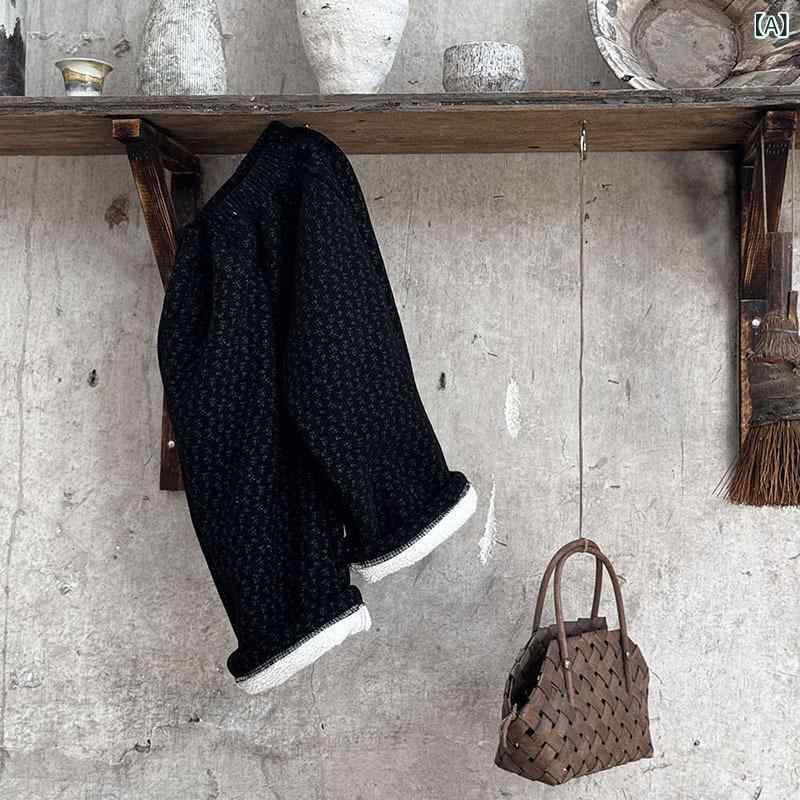 子供用パンツ 裏起毛 韓国 男女兼用 ベビー服 花柄 コーデュロイ 一体型フリース 保温 普段使い ワイド..