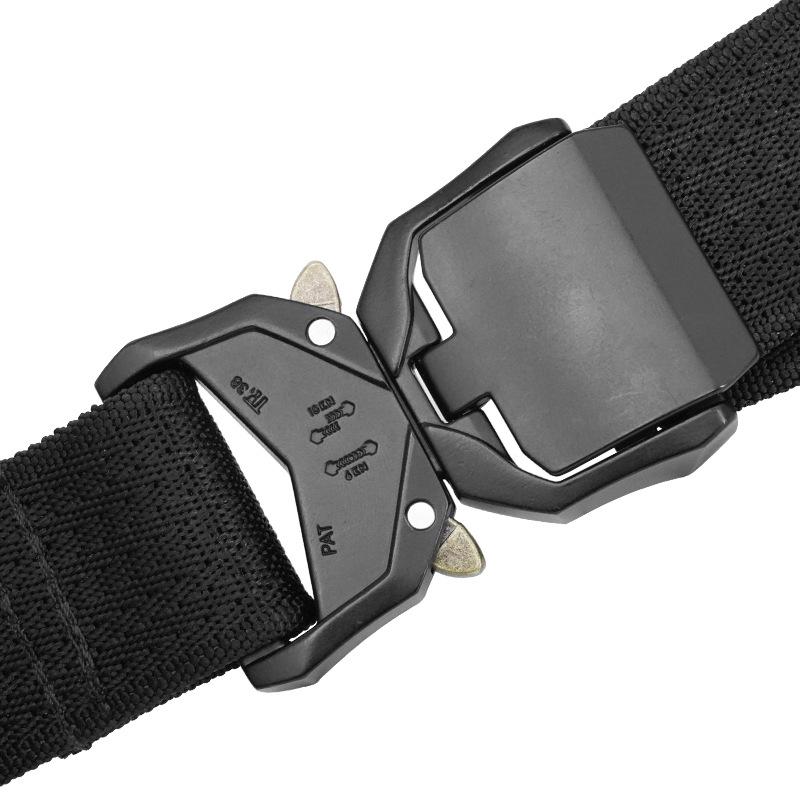ベルト 男性用 ナイロン製 tacticalベルト 登山用 ウエストベルト 個性派 ブラック 幅広タイプ アマゾ..