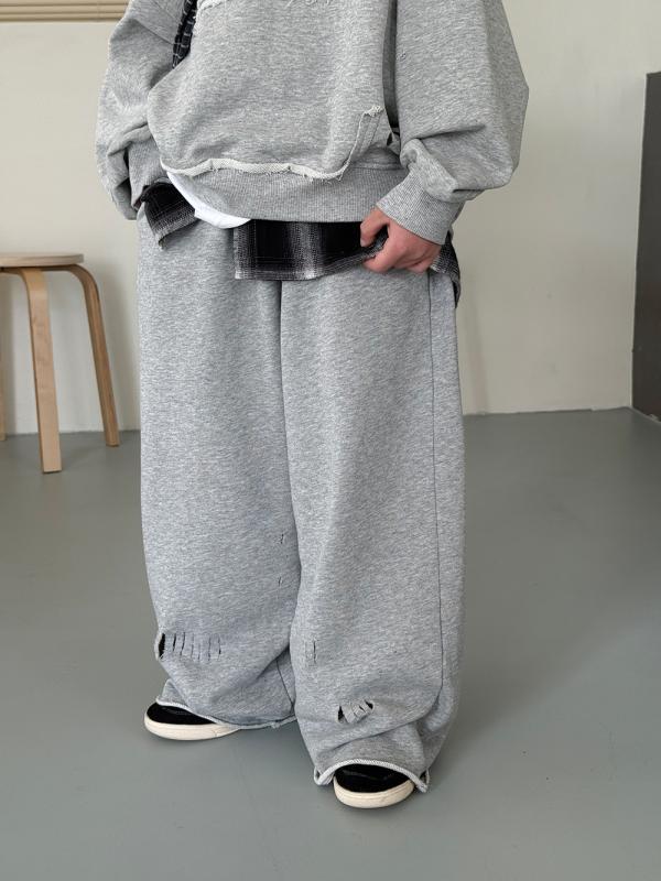 子供服 パンツ 春秋 ズボン ニット ワイドパンツ ボーイズ ガールズ 男女兼用 ミドルウエストゴムウエ..