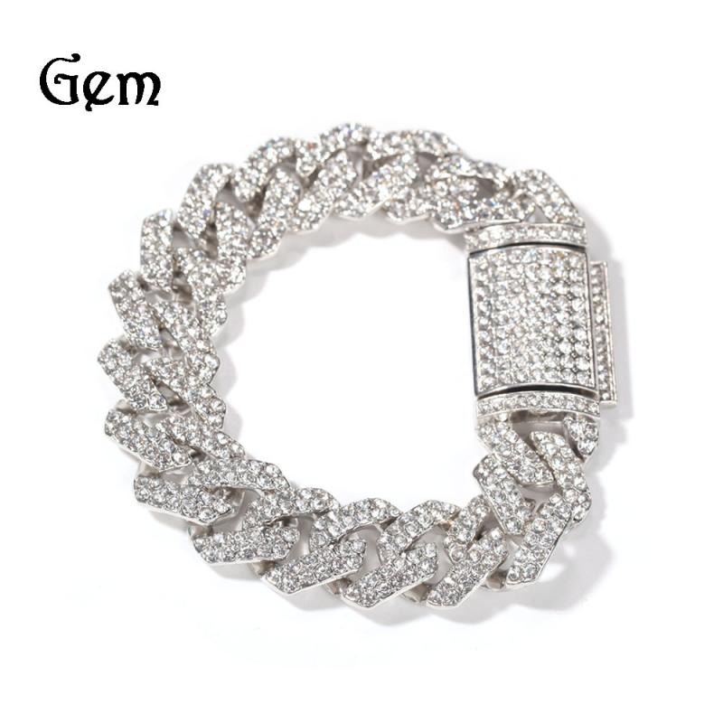 ブレスレット 男性用 メンズ アクセサリー ジュエリー 古巴 キューバチェーン 合金 幾何学模様 シルバー シルバー ゴールド ゴールド ストリート パンク