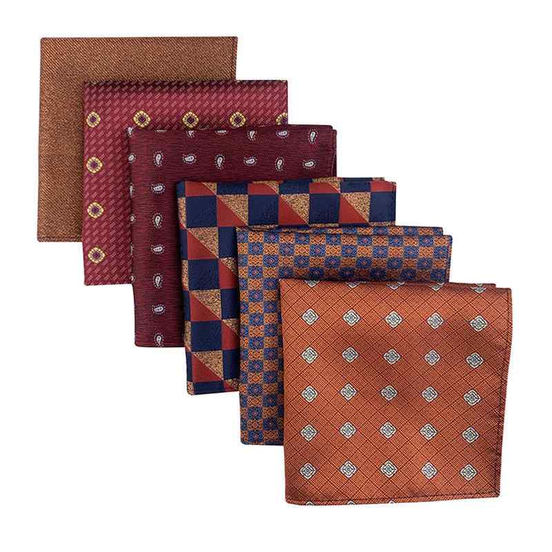 ハンカチ 男性用 ポリエステル 小物 花柄 格子柄 水玉模様 スーツ ポケットチーフ